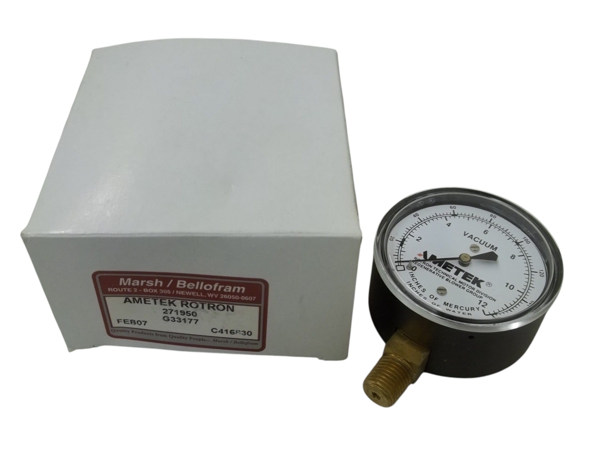 MARSH/BELLOFRAM  271950 GAUGE 0-160 PSI  NSMP