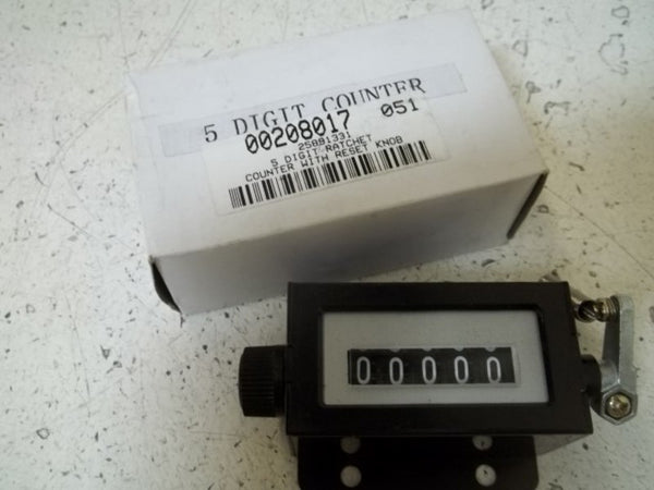 25891331 5-DIGIT RATCHET COUNTER WITH RESET KNOB  NSMP