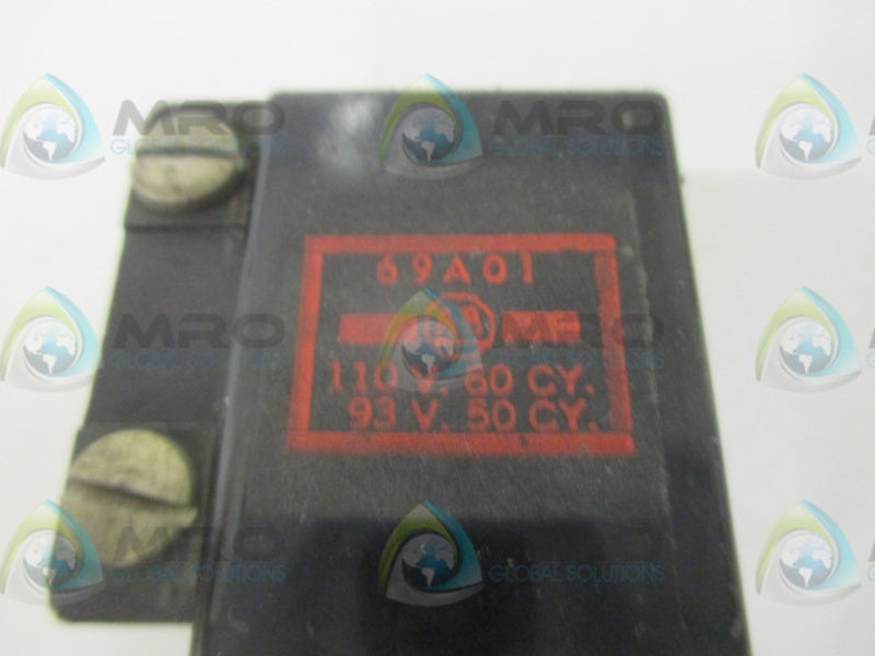 ALLEN BRADLEY 69A01 COIL 110V (AS PICTURED)  NSMP