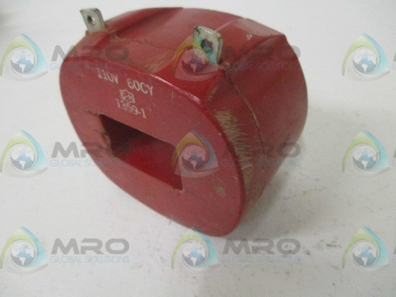 CUTLER HAMMER 1359-1 COIL 110V (AS PICTURED)  UNMP