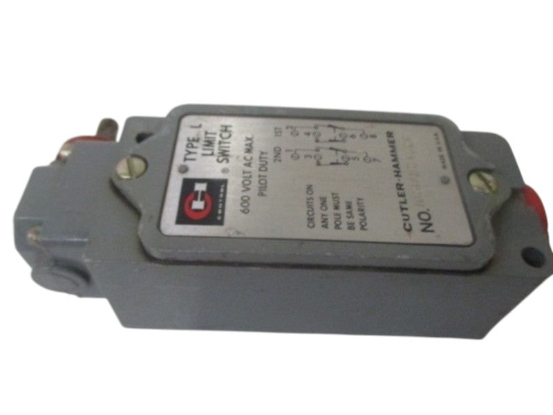 CUTLER HAMMER 10316H3432C TYPE L LIMIT SWITCH  UNMP