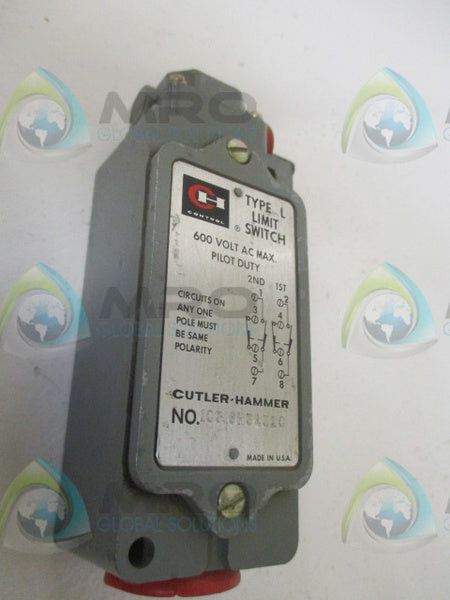 CUTLER HAMMER 10316H3432C TYPE L LIMIT SWITCH  UNMP