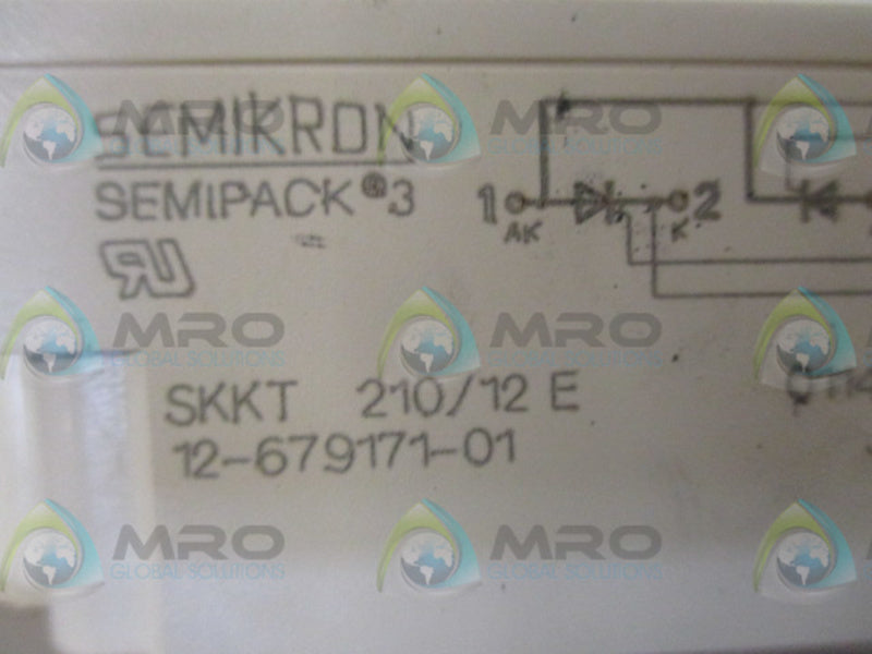 SEMIKRON SKKT210/12E THYRISTOR DIODE MODULE  NSNP