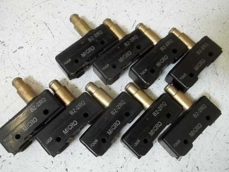 LOT OF 9 MICROSWITCH BZ-2RQ SNAP ACTION SWITCH UNMP