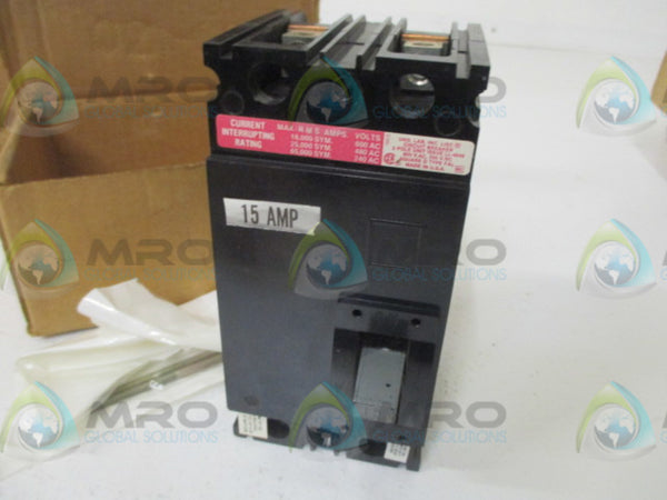 SQUARE D FHL26015 MOLDED CASE CIRCUIT BREAKER 15A  NSMP