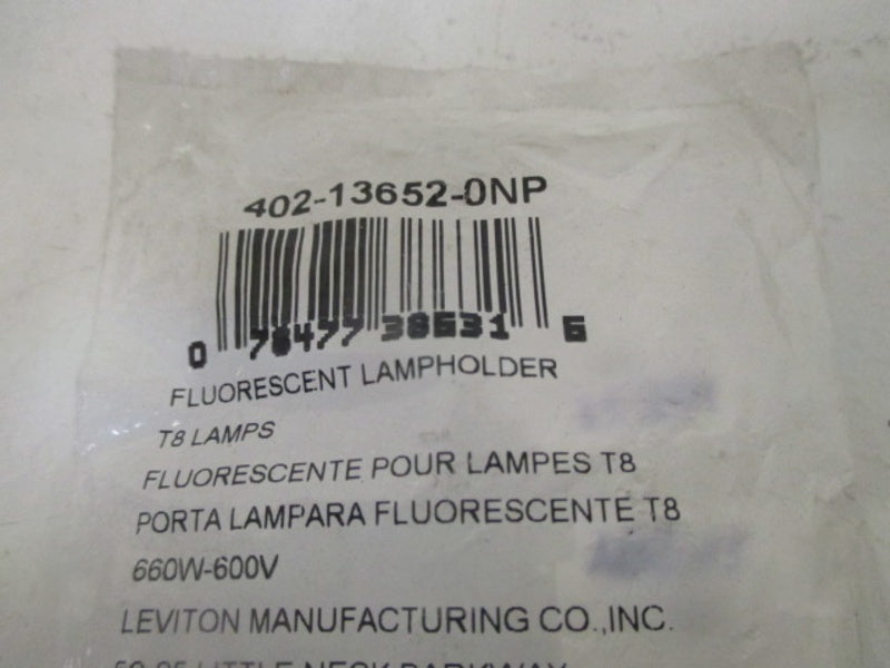 LEVITON 402-13652-0NP FLUORESCENT LAMPHOLDER (PKG OF 2)  NSMP