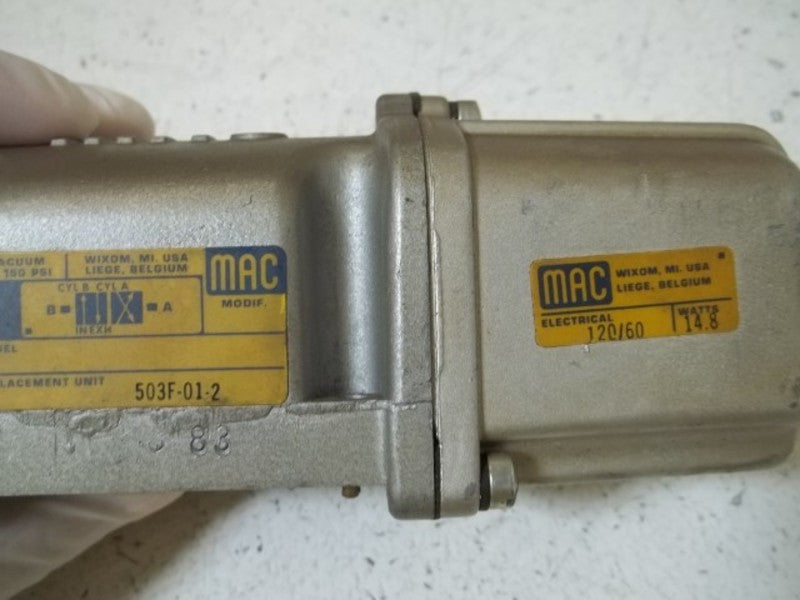 MAC 503F-01-2 SOLENOID VALVE  AS IS