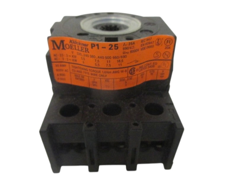KLOCKNER MOELLER P1-25 DISCONNECT SWITCH  NSNP