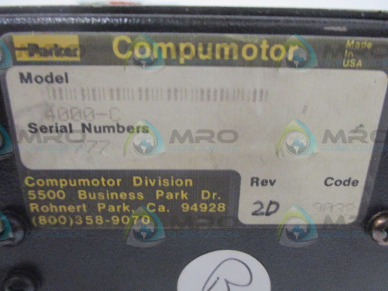 PARKER 4000-C MOTION CONTROLLER W/O TOUCH PANEL  UNMP