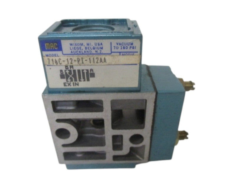 MAC 714C-12-PI-112AA SOLENOID VALVE (AS PICTURED)  UNMP