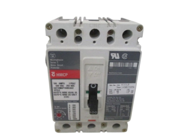 WESTINGHOUSE HMCP100R3A02 CIRCUIT BREAKER 100A  UNMP