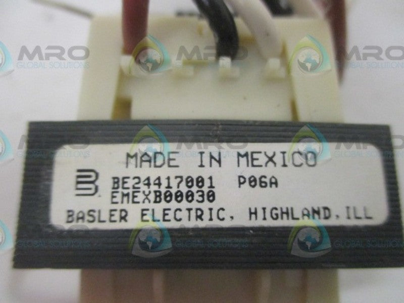 BASLER ELECTRIC BE24417001 EMEXB00030 TRANSFORMER  NSNP