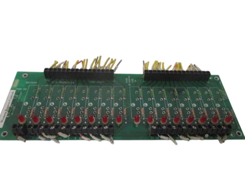 WESTERN RESERVE CONTROLS 1781-A16T MOUNTING BOARD LOGIC TERMINALS  UNMP