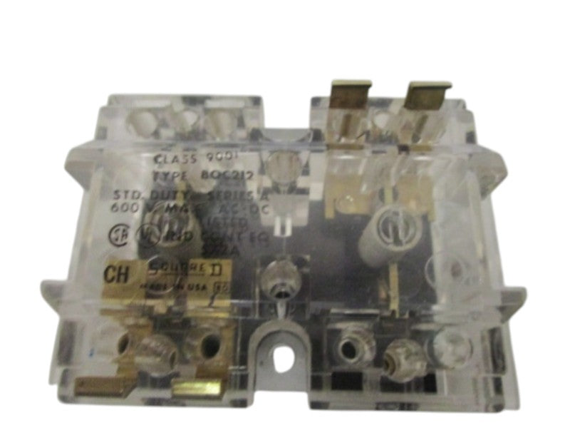 SQUARE D 9001-BOC212 CONTROL STATION CONTACT BLOCK  NSNP