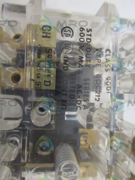 SQUARE D 9001-BOC212 CONTROL STATION CONTACT BLOCK  NSNP