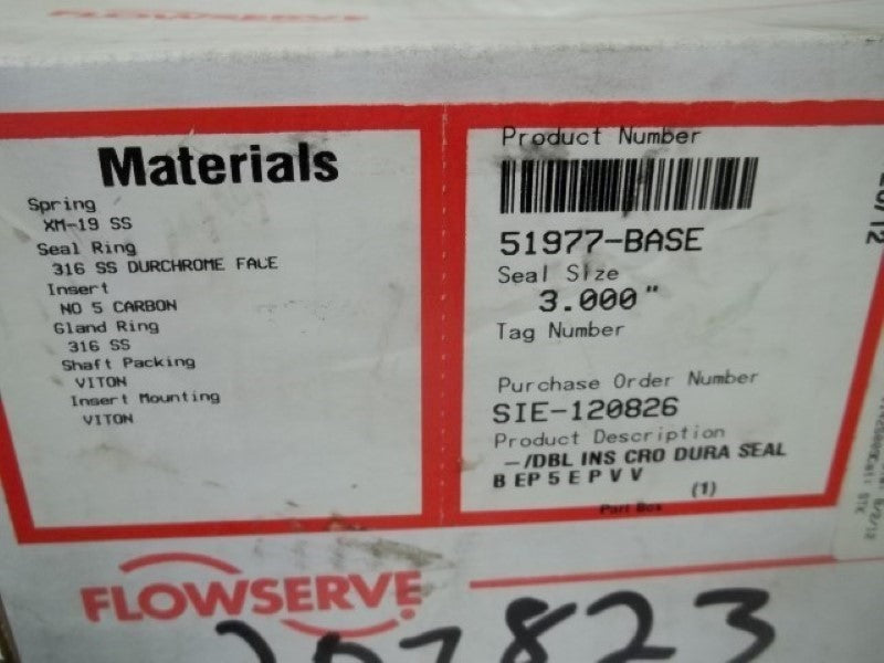 FLOWSERVE 519977-BASE SEAL SIZE: 3.000"  NSMP
