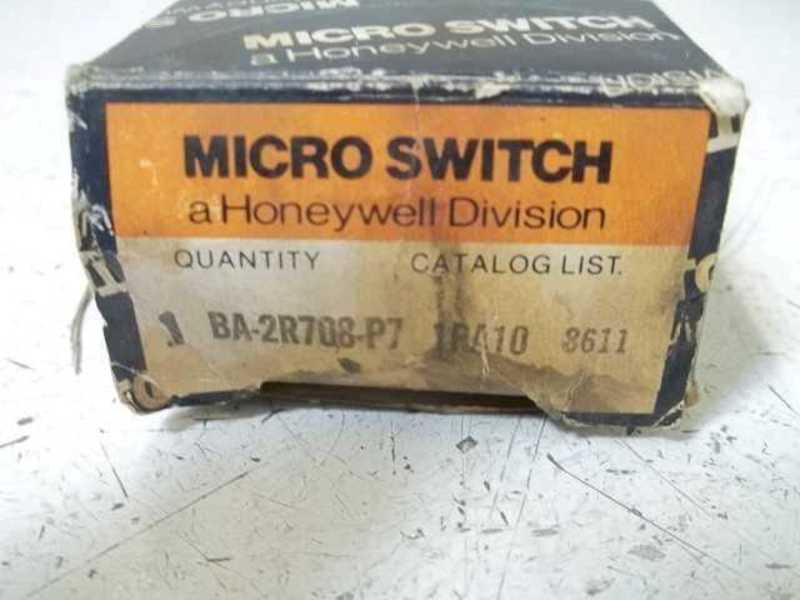 MICRO SWITCH BA-2R7Q8-P7 1PA10 SNAP ACTION SWITCH (BLUE BOX)  NSMP