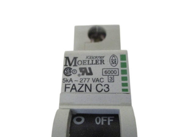 KLOCKNER MOELLER FAZN-C3 CIRCUIT BREAKER 5A  NSNP