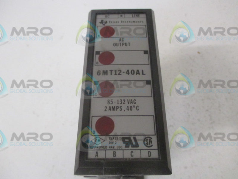 TEXAS INSTRUMENTS 6MT12-40AL OUTPUT MODULE  NSMP