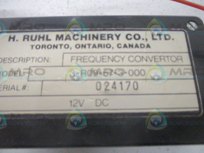 H RUHL 3-R09-57-3-000 FREQUENCY CONVERTOR  UNMP