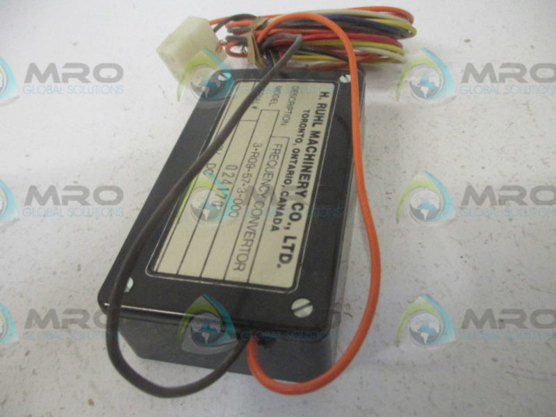 H RUHL 3-R09-57-3-000 FREQUENCY CONVERTOR  UNMP