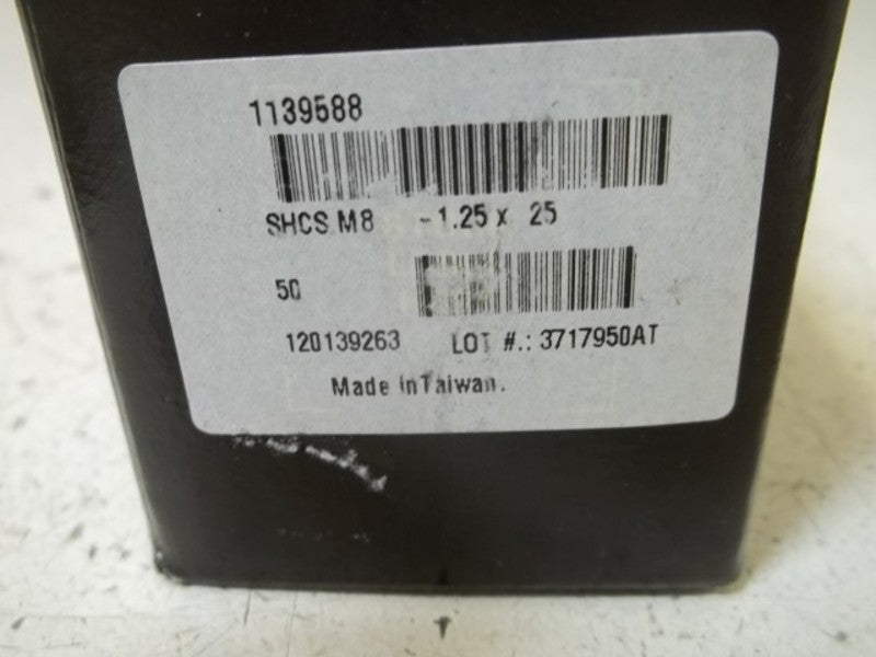 LOT OF 50 HOLO-KROME SHCSM8-1.25X25 SOCKET HEAD CAP SCREW NSMP