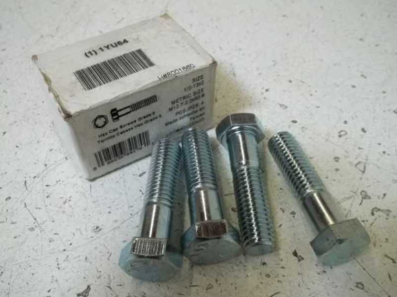 LOT OF 4 M12.7-2.0X50.8 HEX CAP SCREW GRADE 6 (1YU64)NSMP