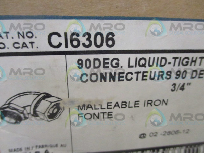 IBERVILLE CI-6306 LIQUID TIGHT CONNECTOR 90DEG.  NSNP
