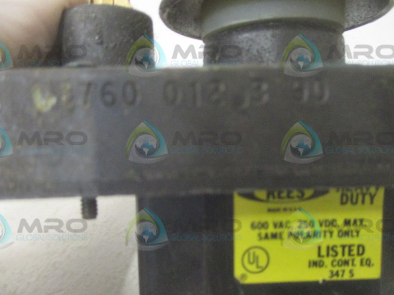 REES 01760-012-3 90 MUSHROOM PLUNGER W/KEY  UNMP