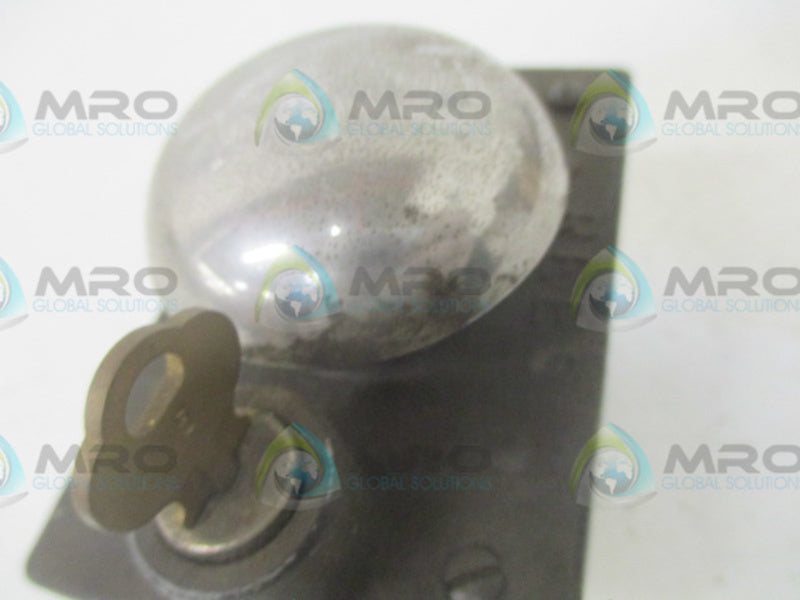 REES 01760-012-3 90 MUSHROOM PLUNGER W/KEY  UNMP