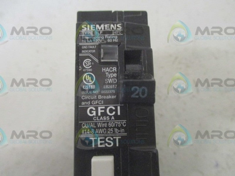 SIEMENS BLF120 CIRCUIT BREAKER (AS PICTURED)  UNMP