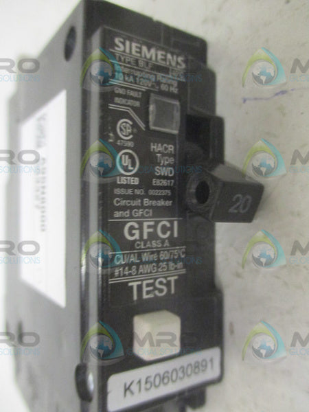 SIEMENS BLF120 CIRCUIT BREAKER (AS PICTURED)  UNMP