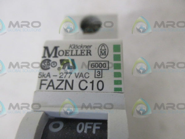 KLOCKNER MOELLER FAZNC10 CIRCUIT BREAKER 10A  NSNP