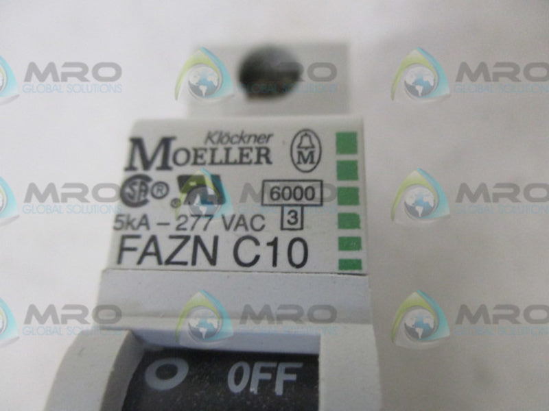 KLOCKNER MOELLER FAZNC10 CIRCUIT BREAKER 10A  NSNP