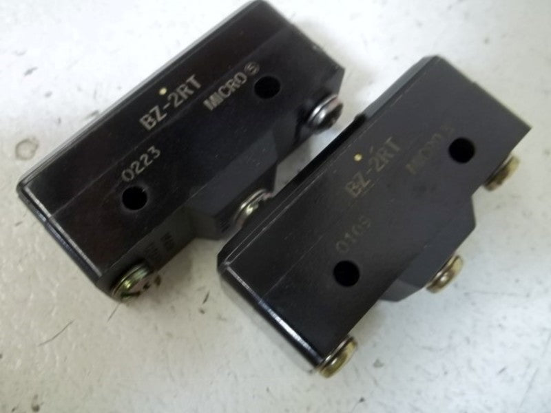 LOT OF 2 MICROSWITCH BZ-2RT SNAP ACTION SWITCH UNMP