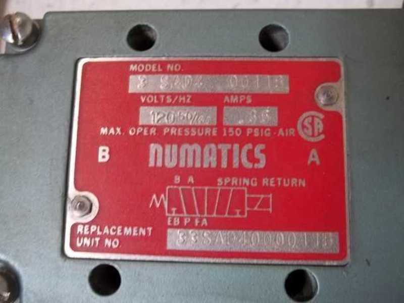 NUMATICS 3SAD40011B SOLENOID VALVE  UNMP