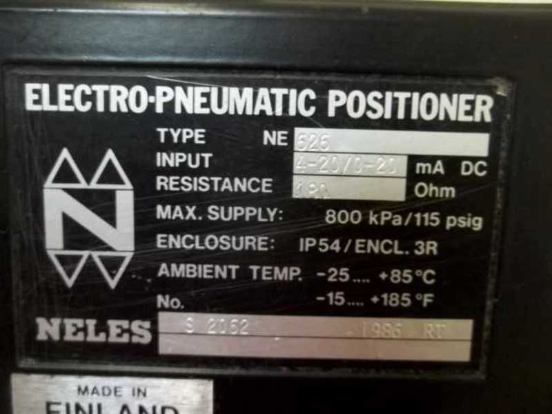 NELES NE626 ELECTRO-PNEUMATIC POSITIONER  UNMP