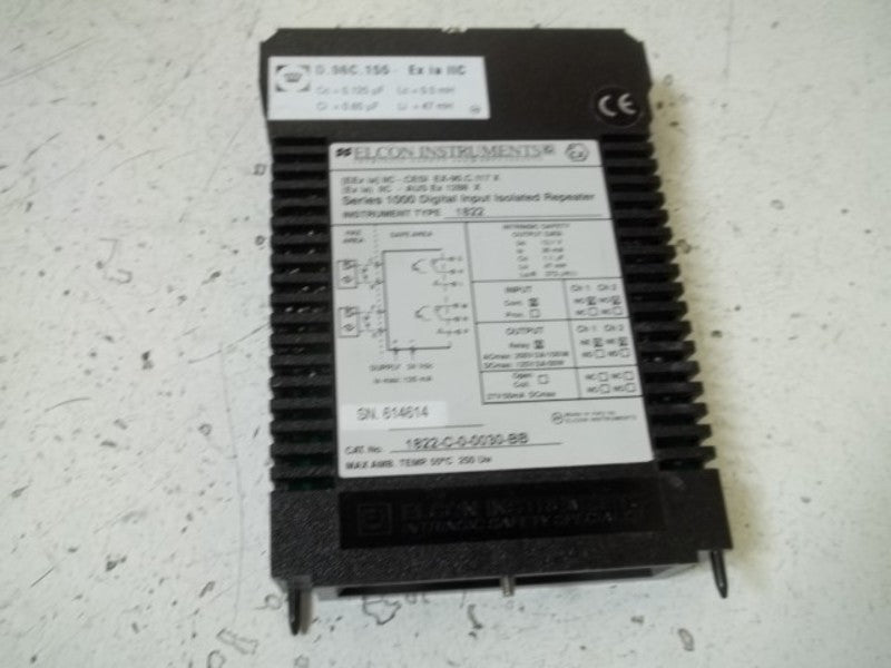 ELCON 1822-C-0-0030-BB SERIES 1000 DIGITAL INPUT ISOL.REPEATER  NSNP