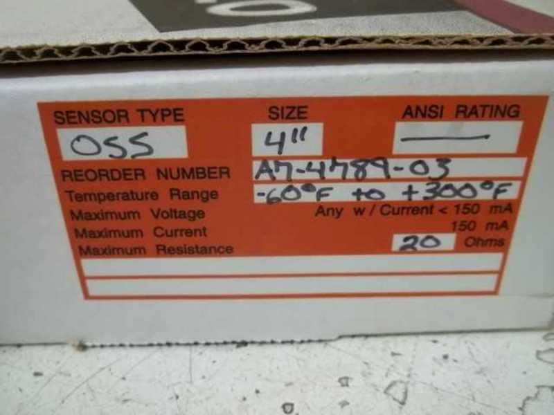 LOT OF 2 OSECO TYPE OSS SIZE4" TEMPERATURE RANGE NSMP