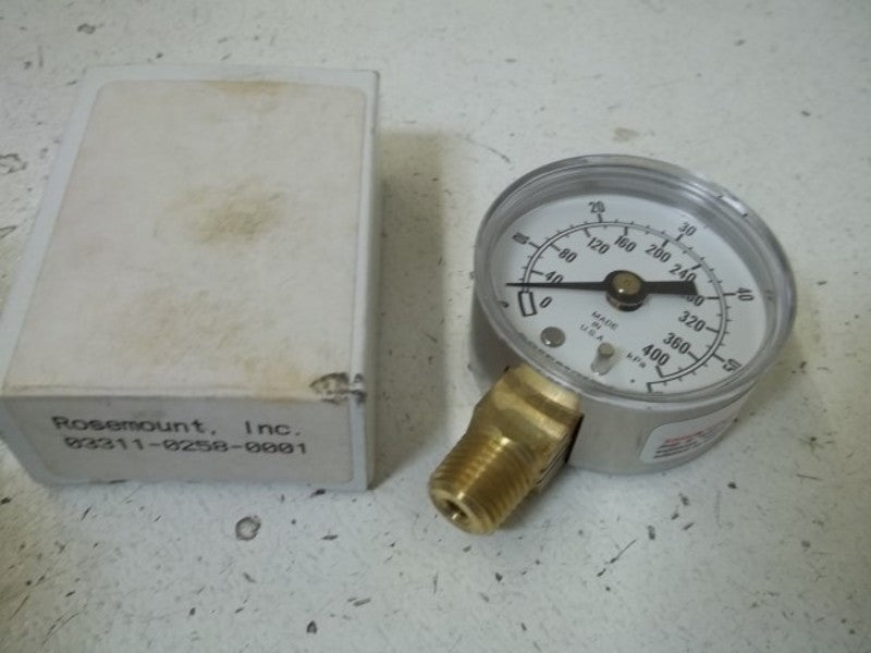 ROSEMOUNT 03311-0258-0001 GAUGE 0-60PSI  NSMP