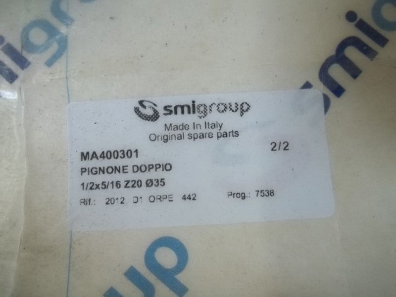 SMIGROUP MA400301 PIGNONE DOPPIO  ORIGINAL PACKAGE