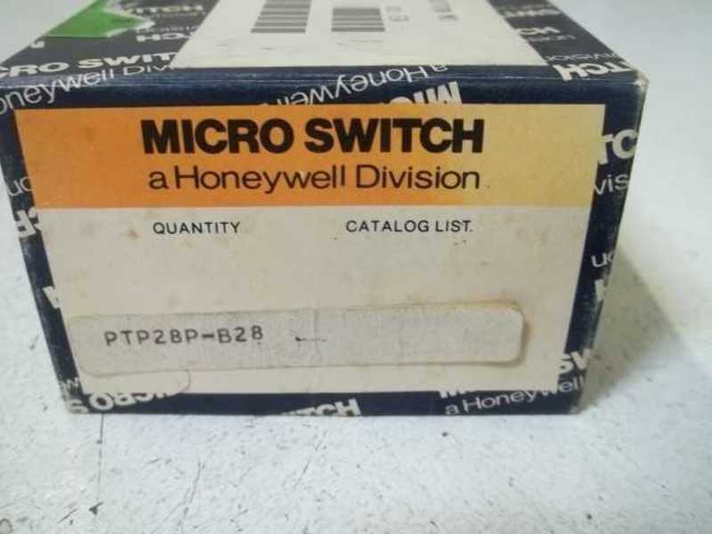 MICRO SWITCH PTP28P-B28 SWITCH PUSHBUTTON (BLUE BOX)  NSMP