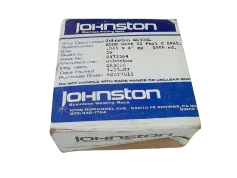 JOHNSTON ER308L STAINLESS STEEL WELDING  NSMP