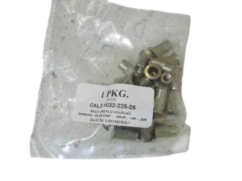 LOT OF 25 CAL2-1032-225-25 THREAD: 10-32 NSNP IN A BAG