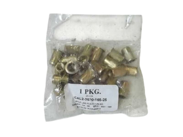 LOT OF 25 CAL2-2520-165-25 THREAD: 1/4-20 NSNP IN A BAG