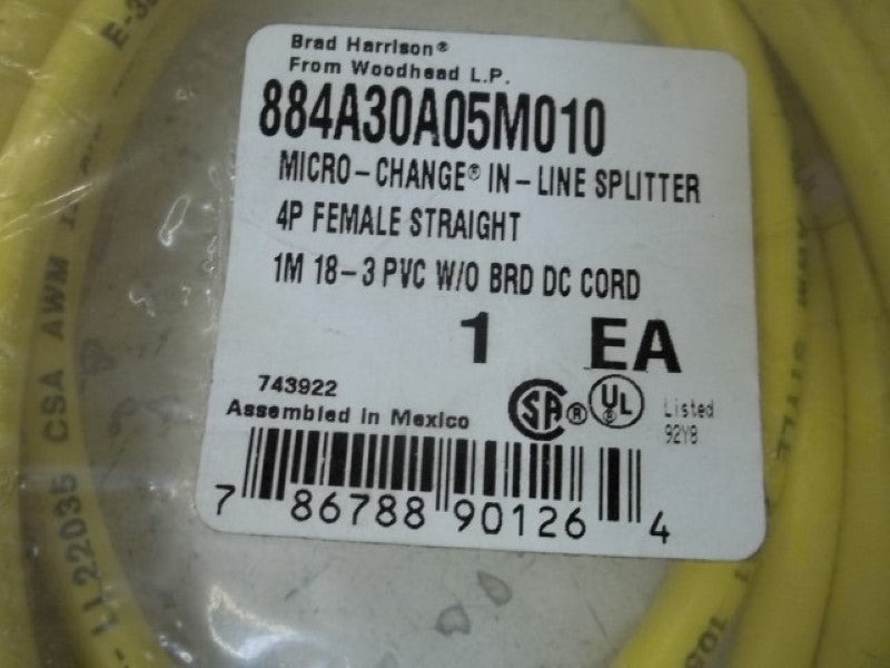 BRAD HARRISON 884A30A05M010 LINE SPLITTER  NSMP