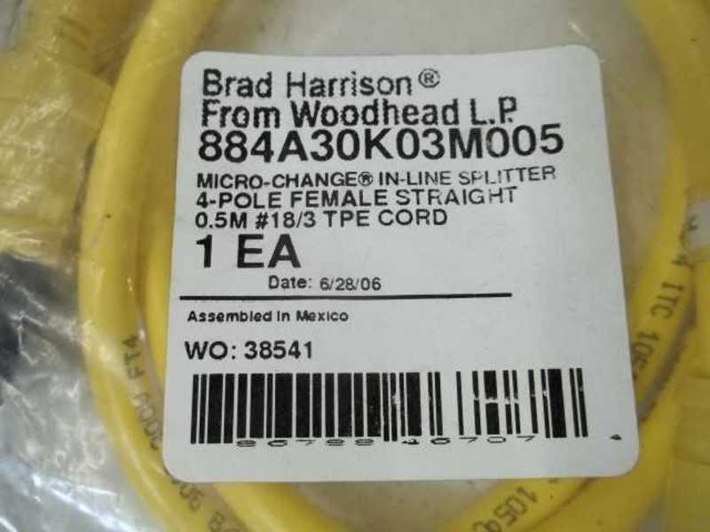 BRAD HARRISON 884A30K03M005 ON-LINE SPLITTER  NSMP