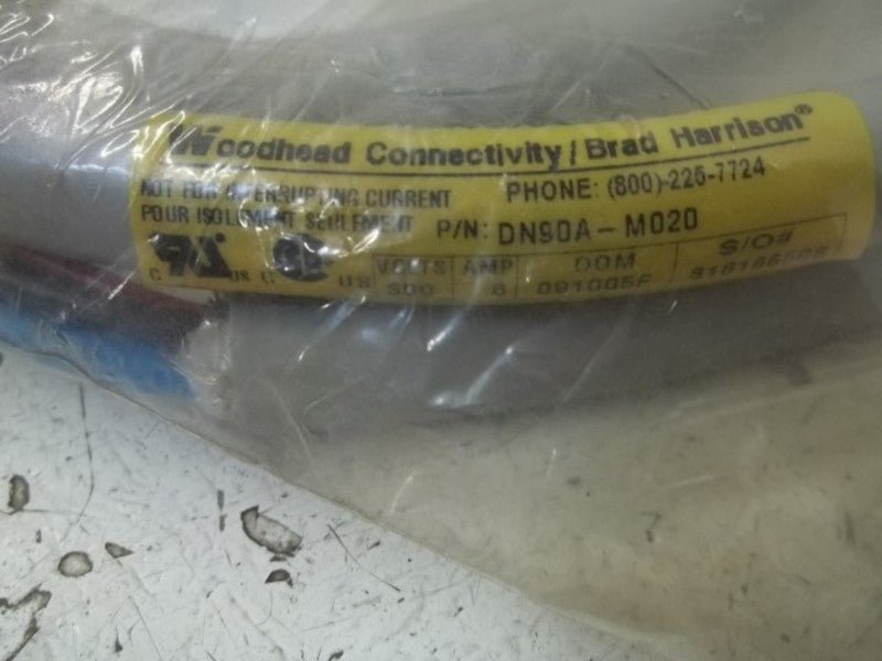 DANIEL WOODHEAD DN90A-M020 (1300240135)DEVICENET 5P CABLE  NSMP