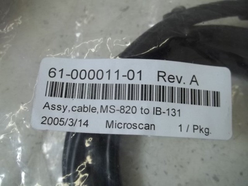 MICROSCAN 61-000011-01 REV.A CABLE ASSEMBLY  NSNP IN A BAG