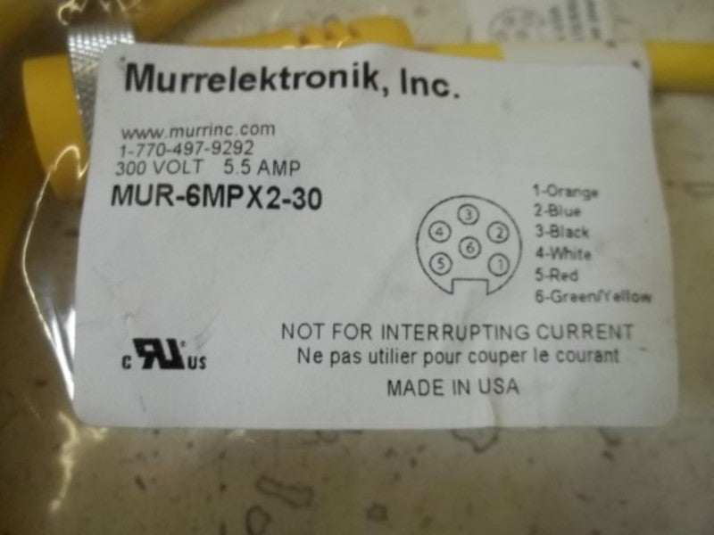 MURR ELEKTRONIK MUR-6MPX2-30 CABLE  NSNP IN A BAG